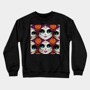 La Catrina Pattern Crewneck Sweatshirt